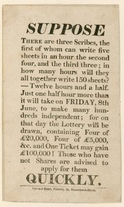 Lottery Advertisement by English School