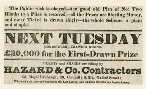 Lottery Advertisement by English School