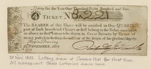 Lottery Drawn at Coopers Hall for the First Time, 29 November 1802 by English School