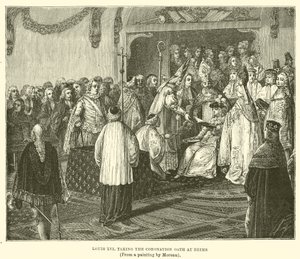 Louis XVI Taking the Coronation Oath at Reims