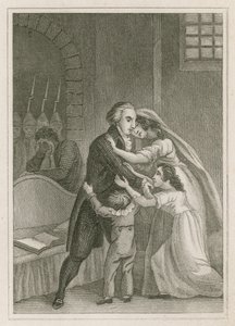 Louis XVI of France Taking Leave of His Family, 1793 by English School
