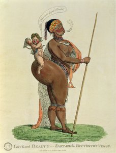 Love and Beauty - Sartjee the Hottentot Venus, 1810 by English School