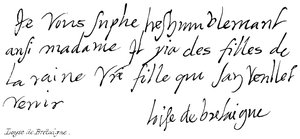 Loyse de Bretaigne by English School