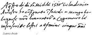 Ludovico Ariosto by English School