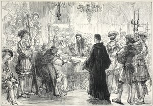Luther before the Diet at Worms, illustration from The History of Protestantism by James Aitken Wylie, 1878 by English School