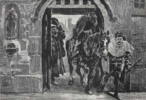 Luther escaping from Augsburg