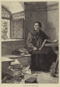 Luther in the Wartburg Cell by English School