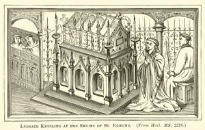 Lydgate Kneeling at the Shrine of St Edmund