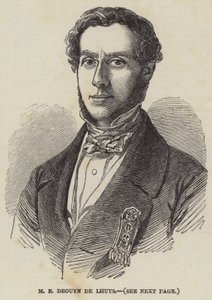M E Drouyn de Lhuys by English School
