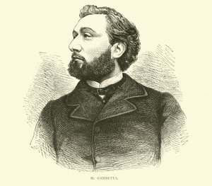 M Gambetta, September 1870 by English School