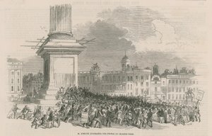 M. Kossuth Addressing the People at Charing Cross by English School