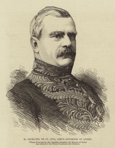 M Letellier de St Just, Lieutenant-Governor of Quebec by English School