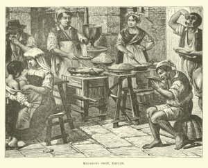 Macaroni shop, Naples by English School