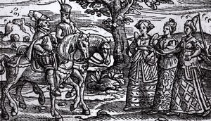Macbeth, Banquo and the Three Witches, The Historie of Scotlande, 1577