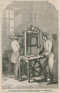Machine for the Registering of Arms in Ireland by English School