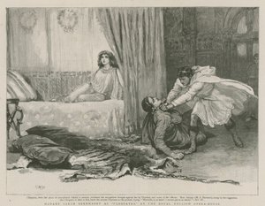 Madame Sarah Bernhardt as Cleopatra at the Royal English Opera House by English School
