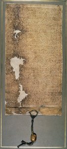 Magna Carta, the final version issued in 1225 by Henry III by English School