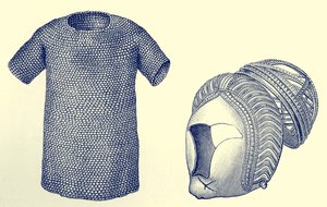 Mailcoat and Silver Helmet, Before 450 A.D., from 