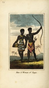 Man and Woman of Jagga, from the Kingdoms of Monoemugi and Caffraria, Africa by English School
