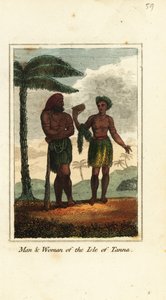 Man and Woman of the Isle of Tanna, Vanuatu by English School