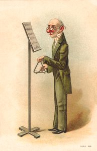 Man Reading Music Sheets to Play the Triangle
