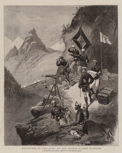 Manoeuvres in the Alps, on the Franco-Italian Frontier