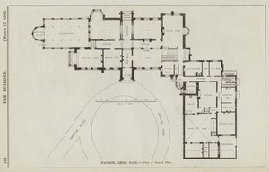Mansion, Leigh Park, Plan of Ground Floor by English School