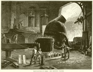 Manufacture of Steel: The Bessemer Process by English School