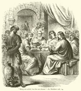 "Many are called, but few are chosen", St Matthew, xxii by English School