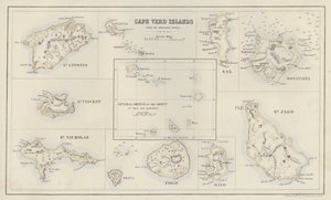 Map: Cape Verd Islands, from the Admiralty Survey by English School