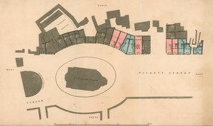 Map of Pickett Street and The Strand, London