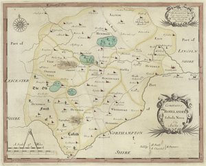 Map of Rutland by English School