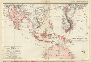 Map of South-Eastern Asia and Northern Australia