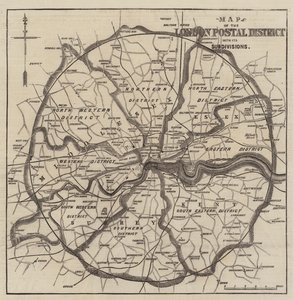 Map of the London Postal Districts