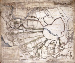 Map of the Seven Marshland Townships by English School