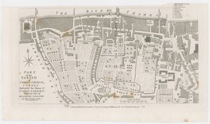 Map Showing the Manor of Paris Garden by R. Wilkinson, 1822