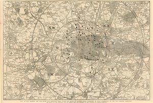 Map Showing the Toll Gates and Principal Bars Within 6 Miles of Charing Cross, Exhibited to Lord Palmerston by the Toll Reform Committee