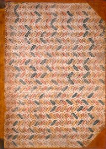 Marble endpaper by English School