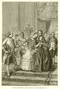 Marie Antoinette Taking Leave of Her Mother by English School