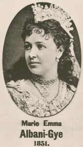 Marie Emma Albani-Gye by English School