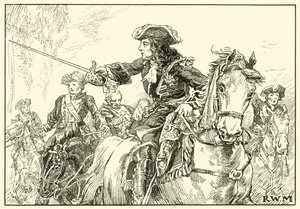 Marlborough Leading His Troops by English School