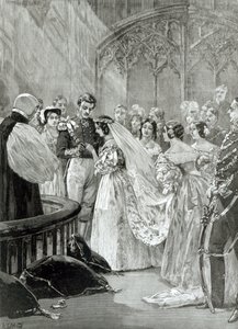 Marriage of Queen Victoria (1819-1901) and Prince Albert (1819-61) at St. James