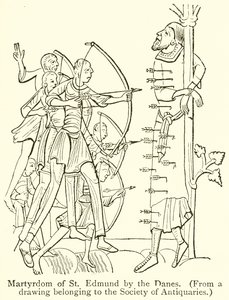 Martyrdom of St. Edmund by the Danes by English School