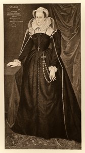 Mary Queen of Scots (1542-1587), from James I and VI, printed by Manzi Joyant & Co. Paris, 1904 by English School