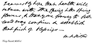 Mary Russell Mitford by English School