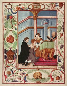 Mary Tudor Touches a Scrofulous Boy by English School