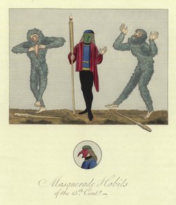 Masquerade habits of the 15th Century by English School