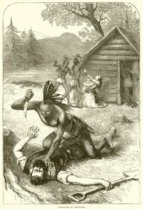 Massacre of Settlers by English School