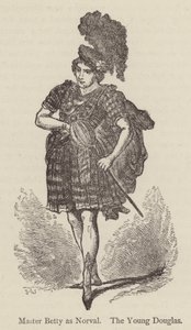 Master Betty as Norval, the Young Douglas by English School