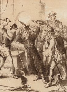 Matthew Flathers, "A desperate cut on the head" by English School